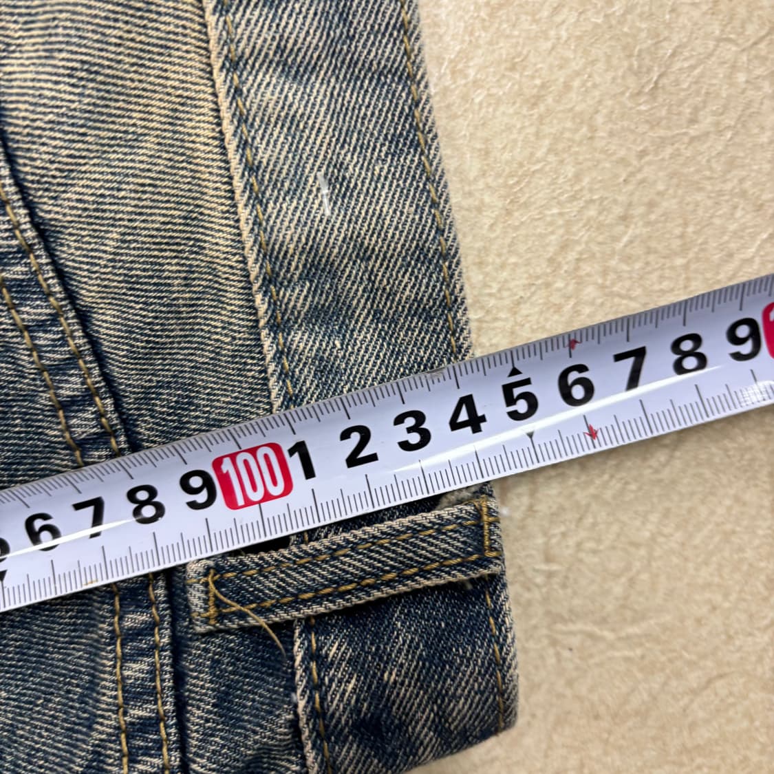 빈티지 워싱 와이드 데님 팬츠 상품이미지4