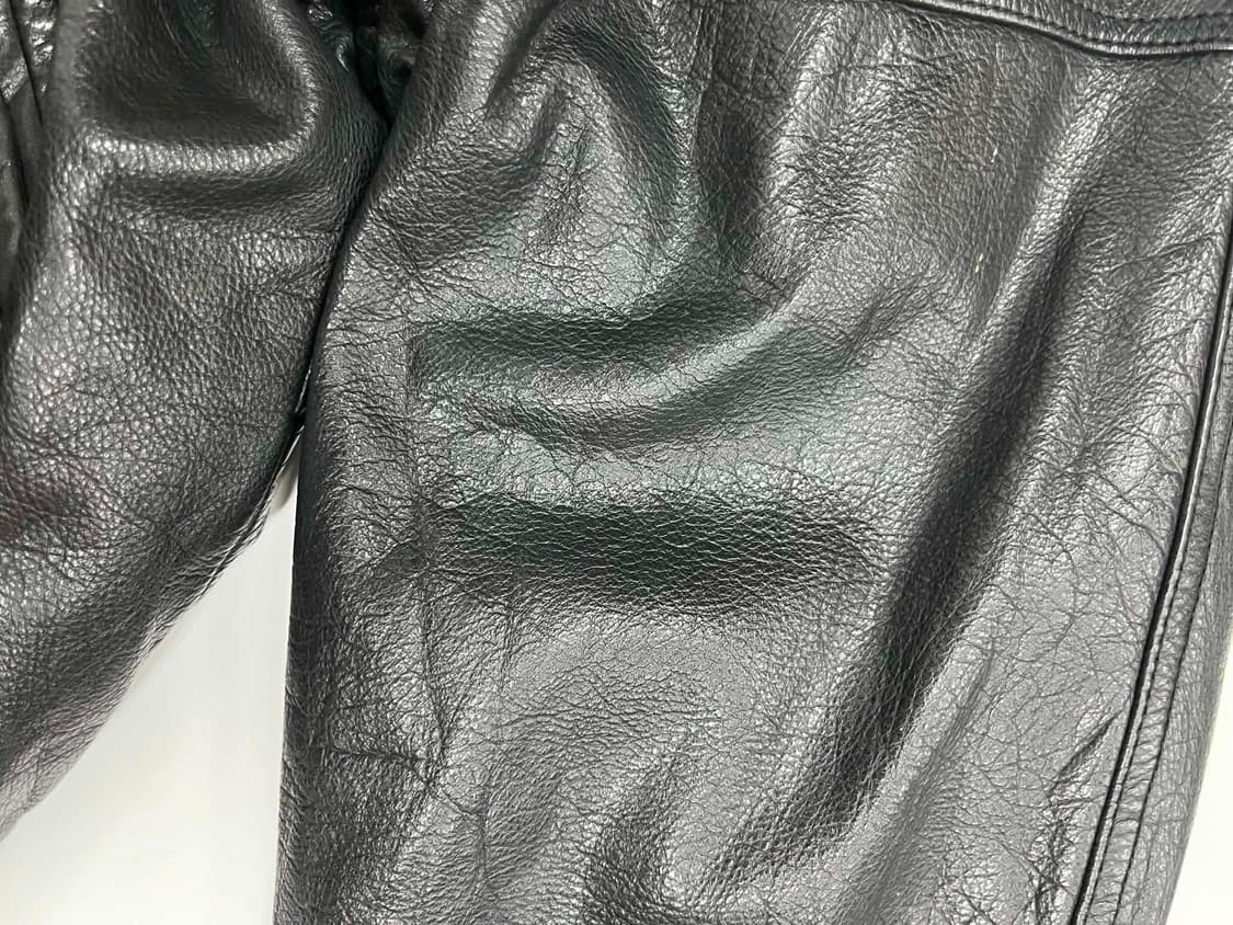 [L] Hante Champs Leather 스타디움 가죽 바시티 자켓  상품이미지6