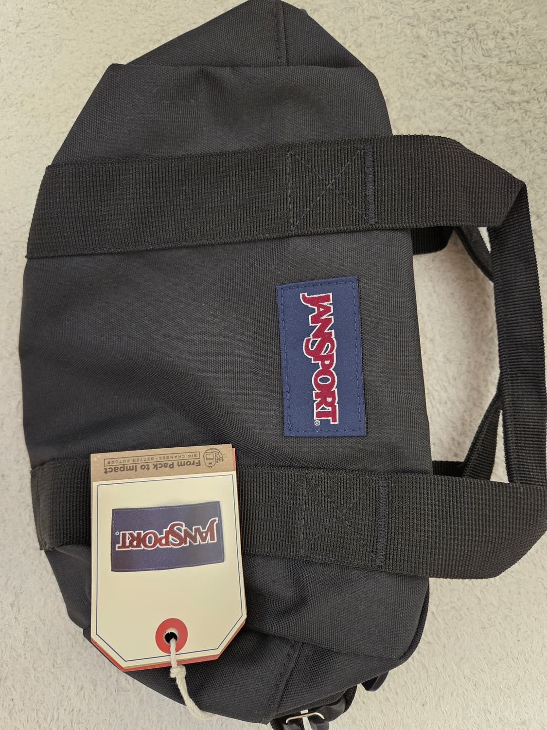 (새상품) 잔스포츠 미니 더플백 블랙 상품이미지4