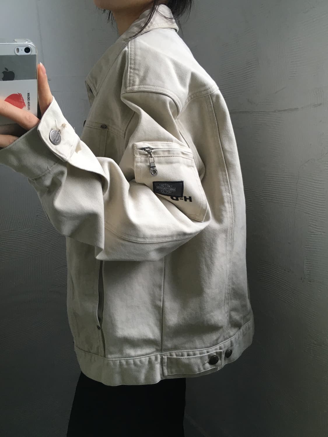 Harley Davidson 할리데이비슨 베이지 트러커 자켓 상품이미지1