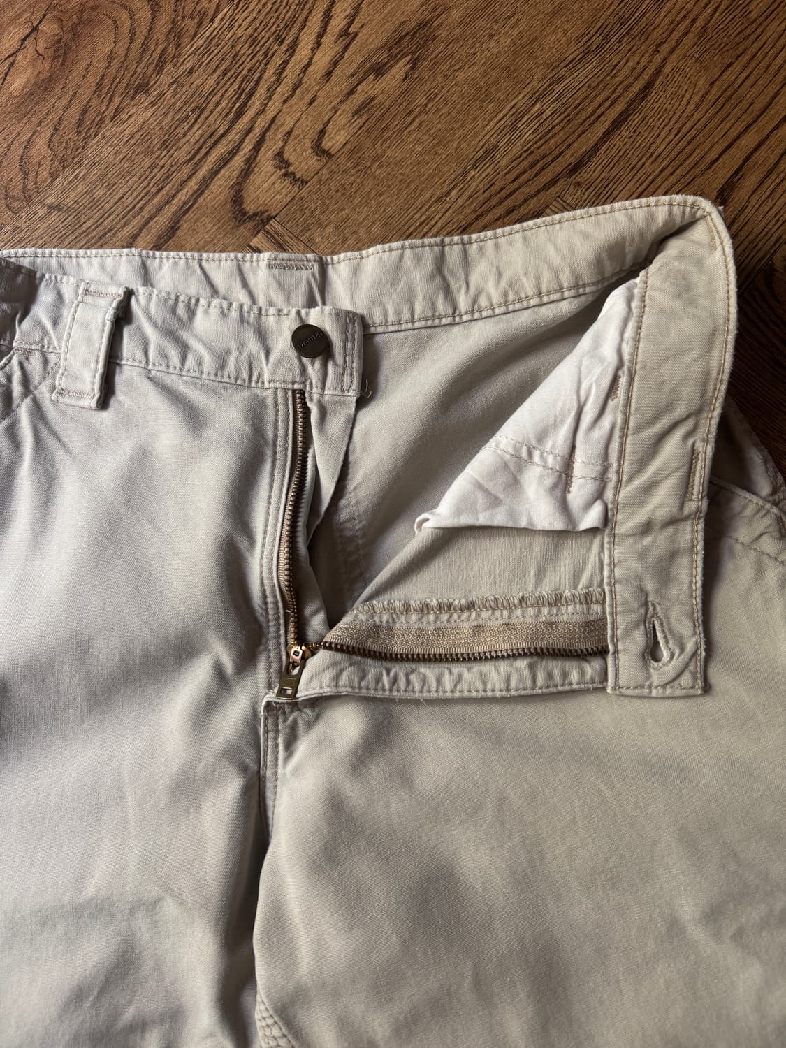 [31]칼하트 USA 탄 라이트캔버스 싱글니 워크 팬츠 상품이미지3