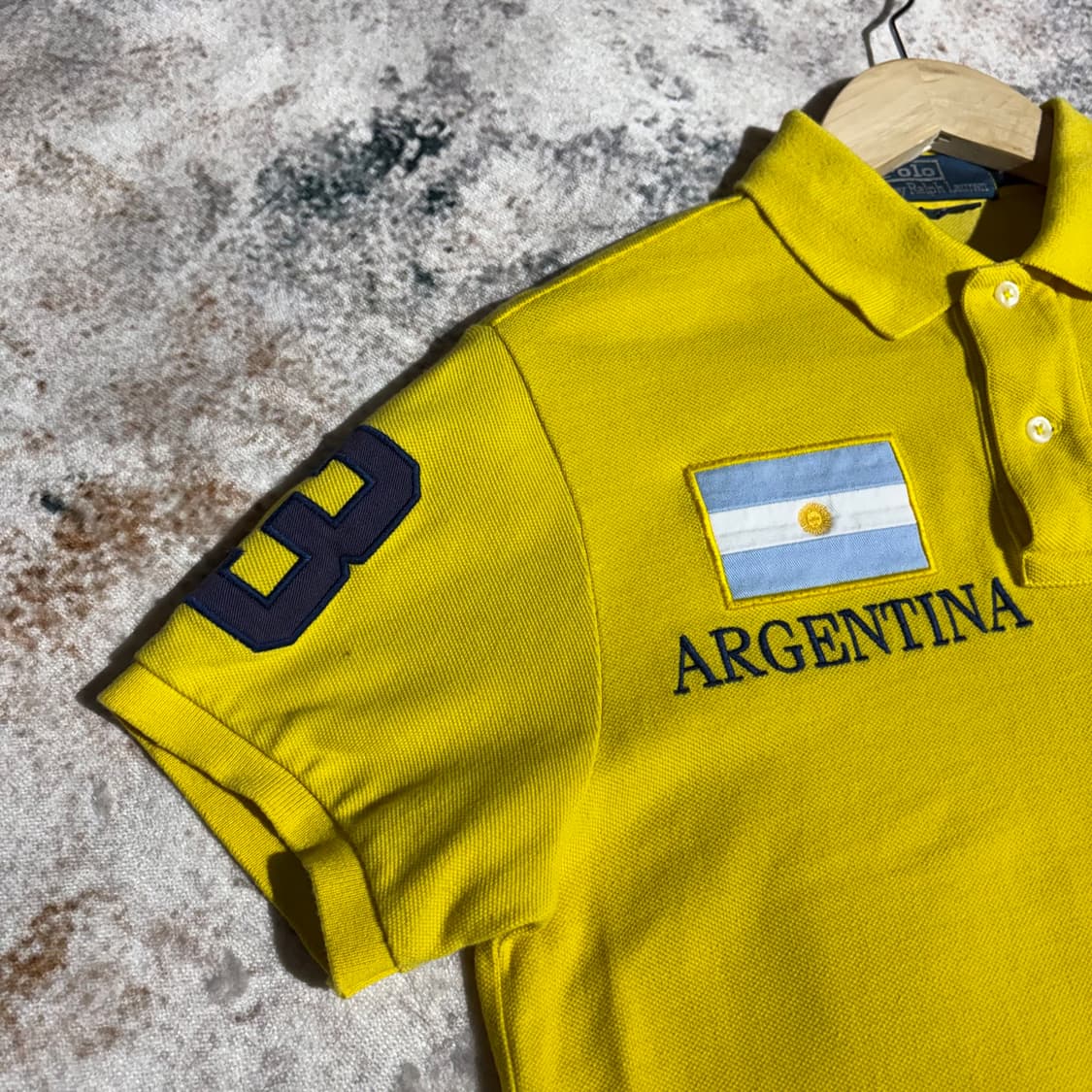 폴로 빅포니 아르헨티나 커스텀 카라 반팔티 상품이미지3