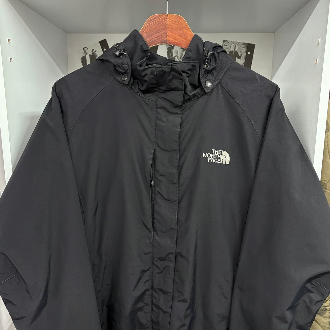 (M) 노스페이스 하이벤트 블랙 바람막이 후드 자켓 상품이미지2