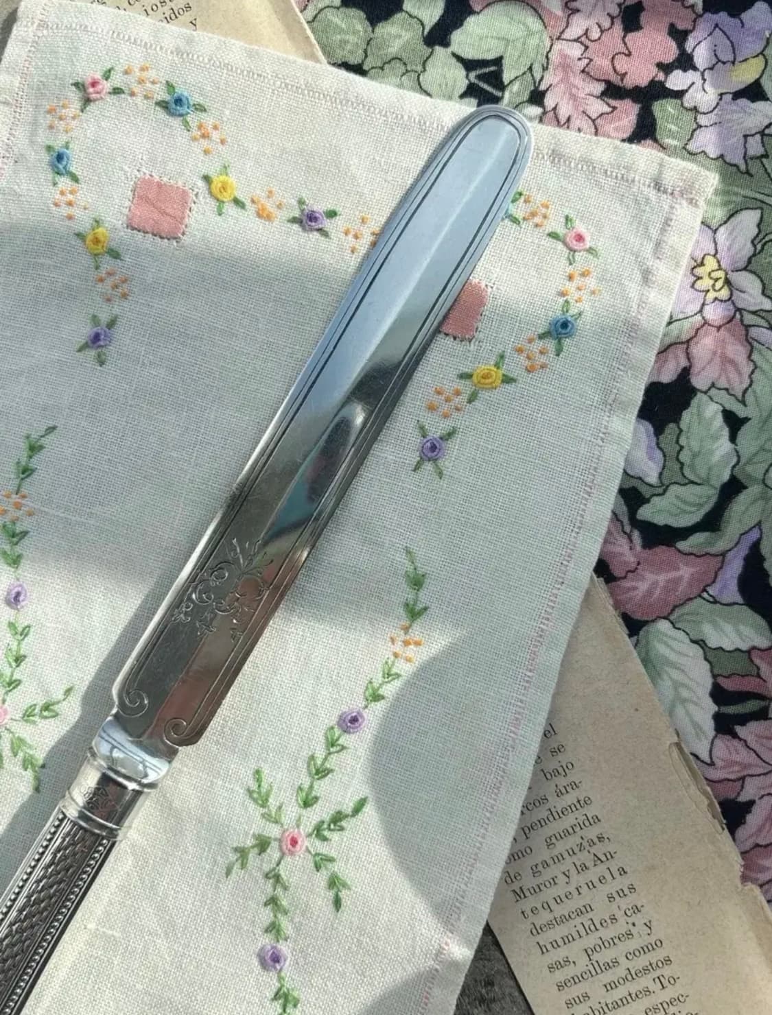 [레어]빅토리아시대 앤틱 실버플레이트 버터나이프 상품이미지4