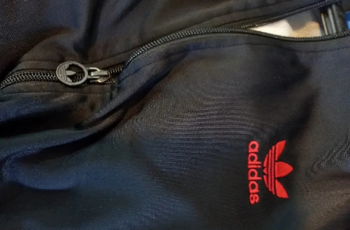 아디다스 대장급 검빨 블랙 트랙탑 저지 져지집업 95/M 상품이미지3