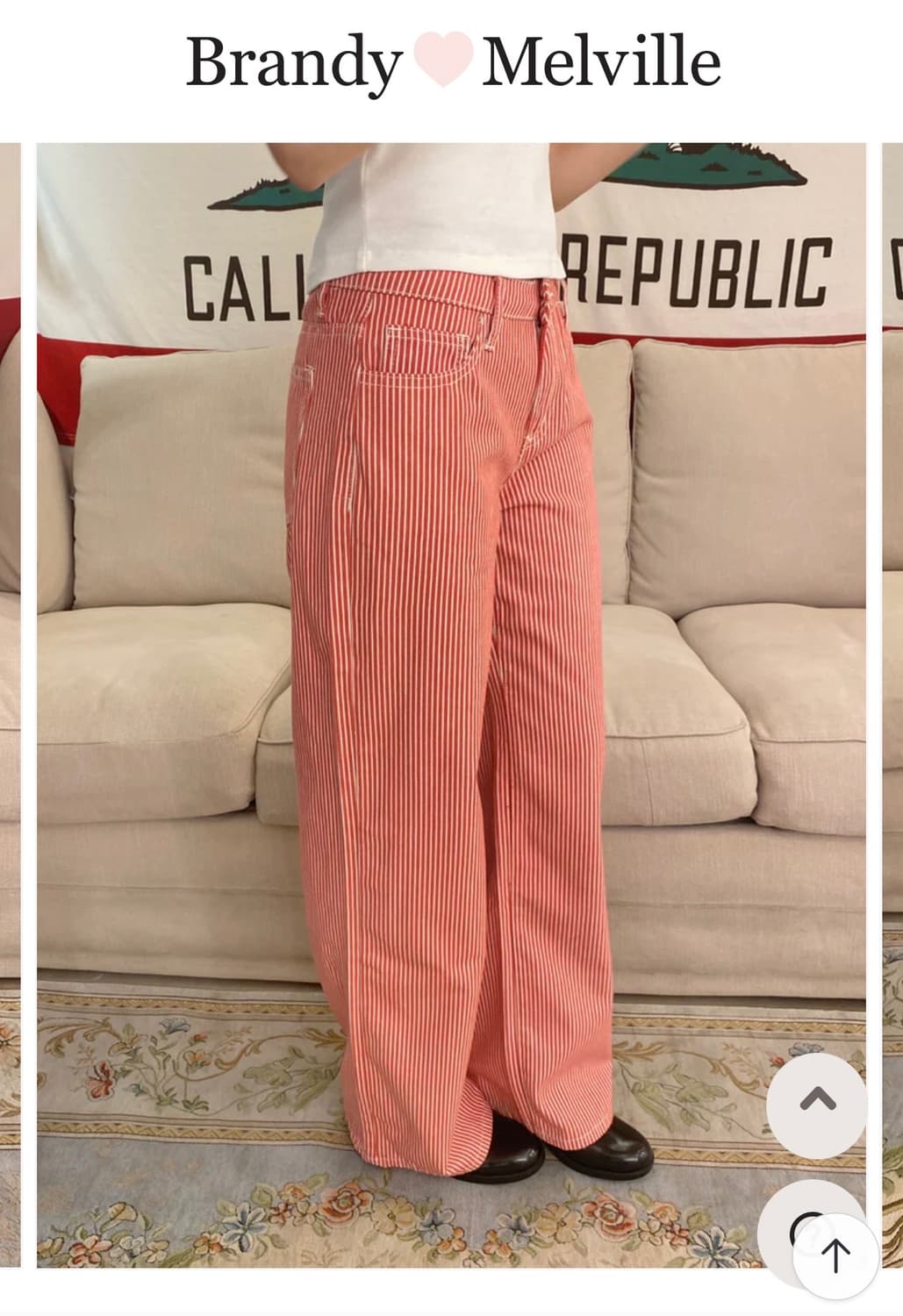 Brandy Melville 스트라이프 팬츠 상품이미지2
