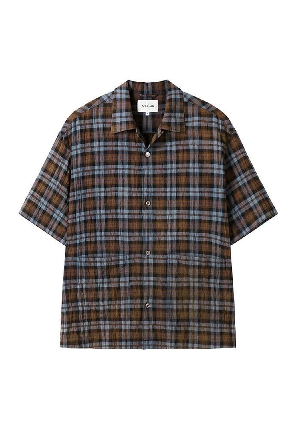 아트이프액츠 반팔셔츠 Check Two Pocket Half Shirt 상품이미지1
