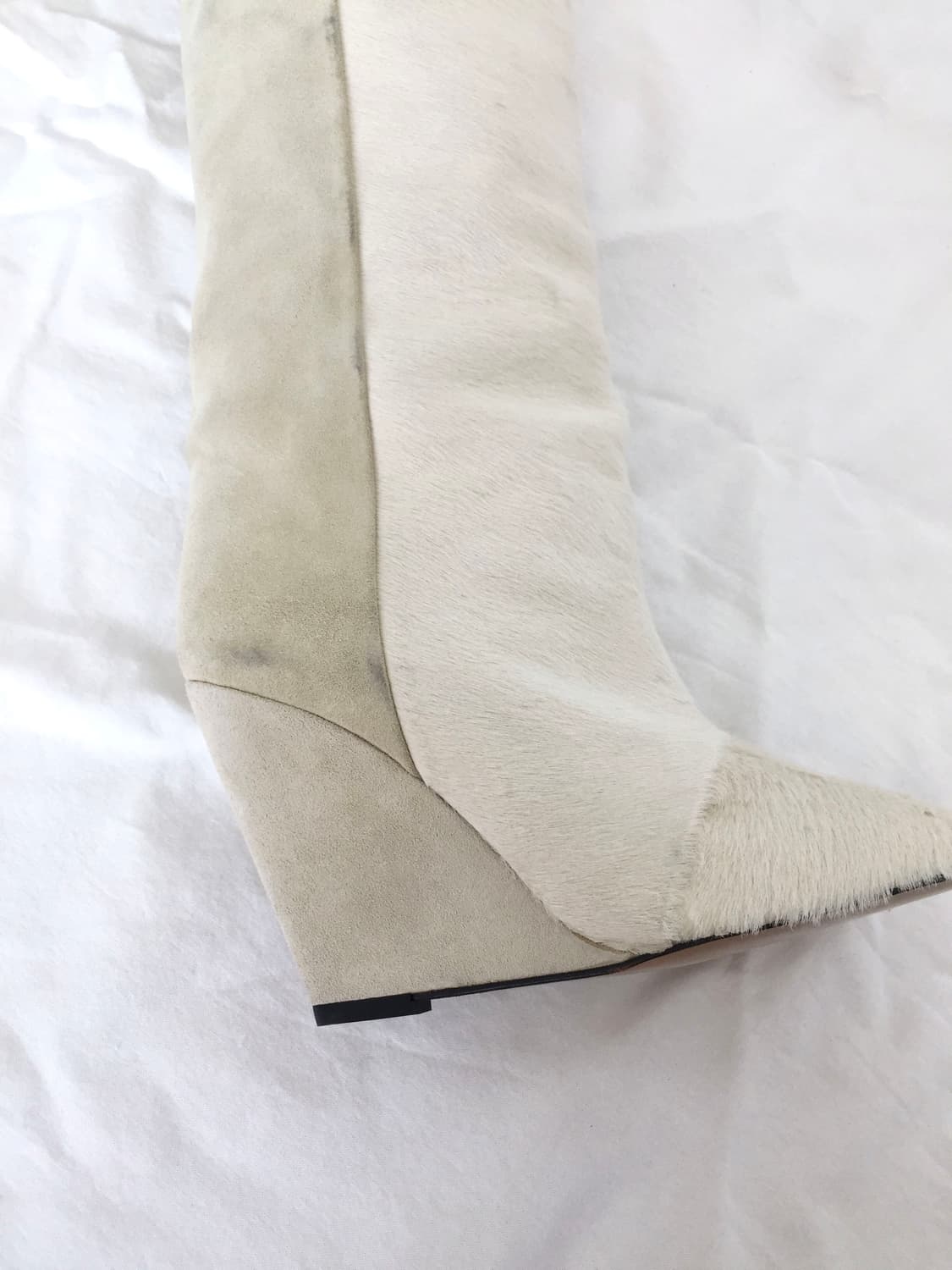 Rare Pony Hair Sheila Wedge Boots 상품이미지10