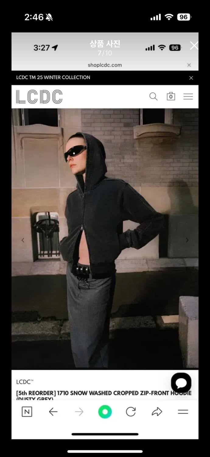 LCDC SNOW WASHED HOODIE 상품이미지7