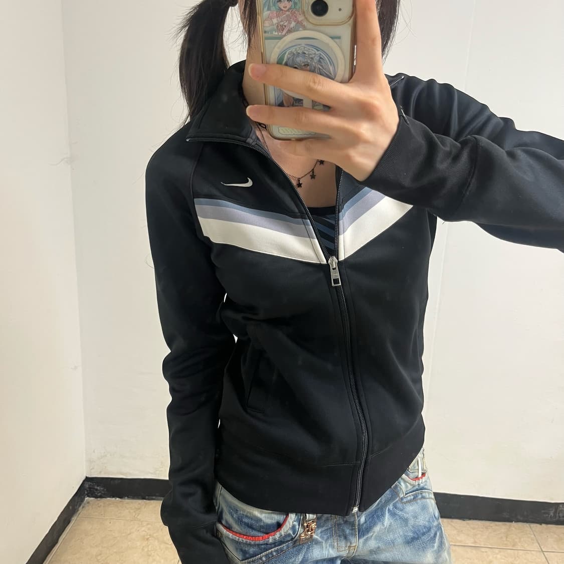 Nike Black Track Jacket 상품이미지2