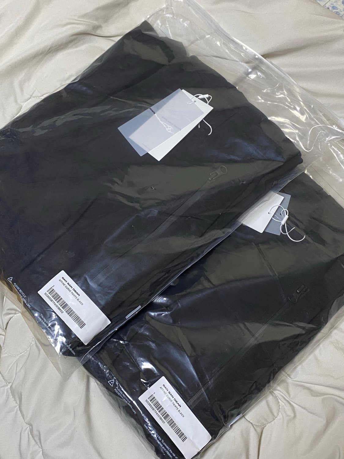 산산기어 어파인 커브 팬츠 블랙_26SS_Sansan Gear 상품이미지2