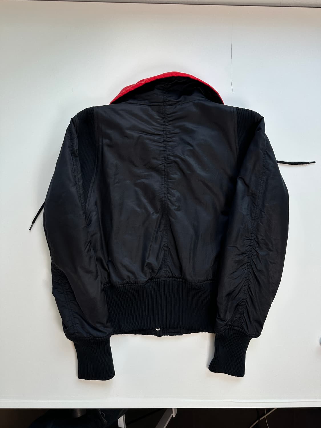 아르마니 ma-1 새틴 블루종 y2k 상품이미지3