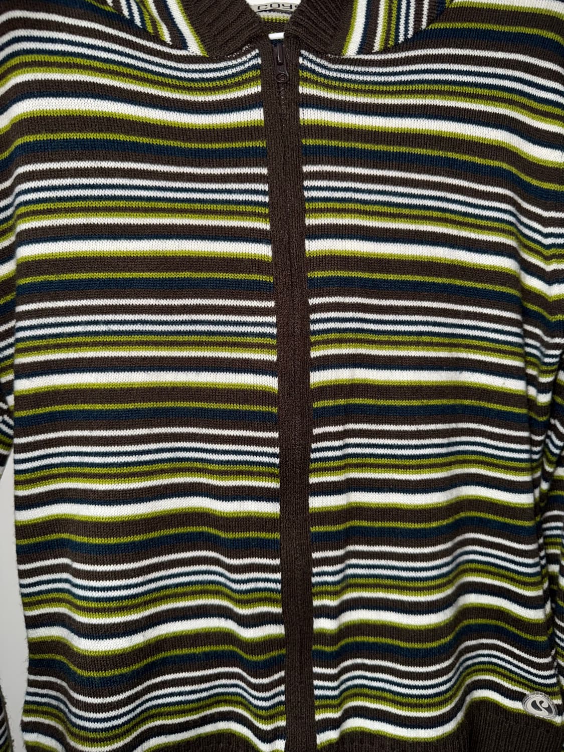 Coyseio soft knit zip up stripe 상품이미지2