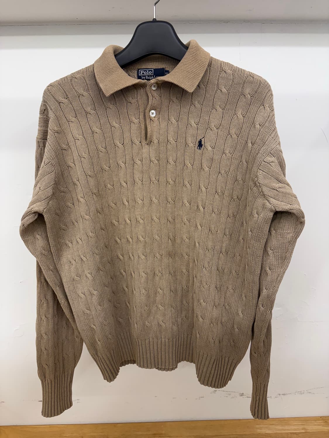 [105] 폴로 랄프로렌 케이블 카라 니트 브라운 상품이미지1