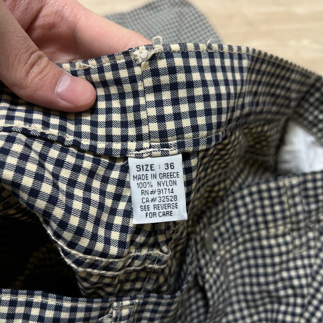 아르마니 익스체인지 깅엄 체크 팬츠 상품이미지6