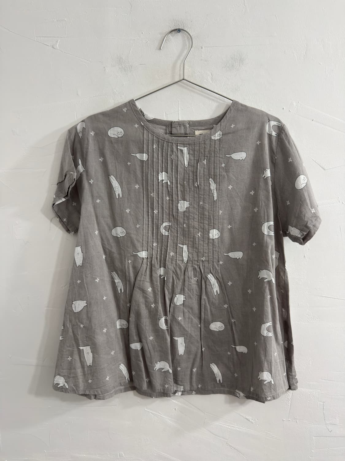 cat flower blouse 상품이미지1