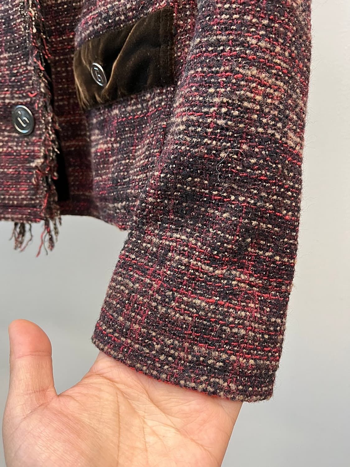 여) 돌체앤가바나 벨벳 트위드자켓  상품이미지8