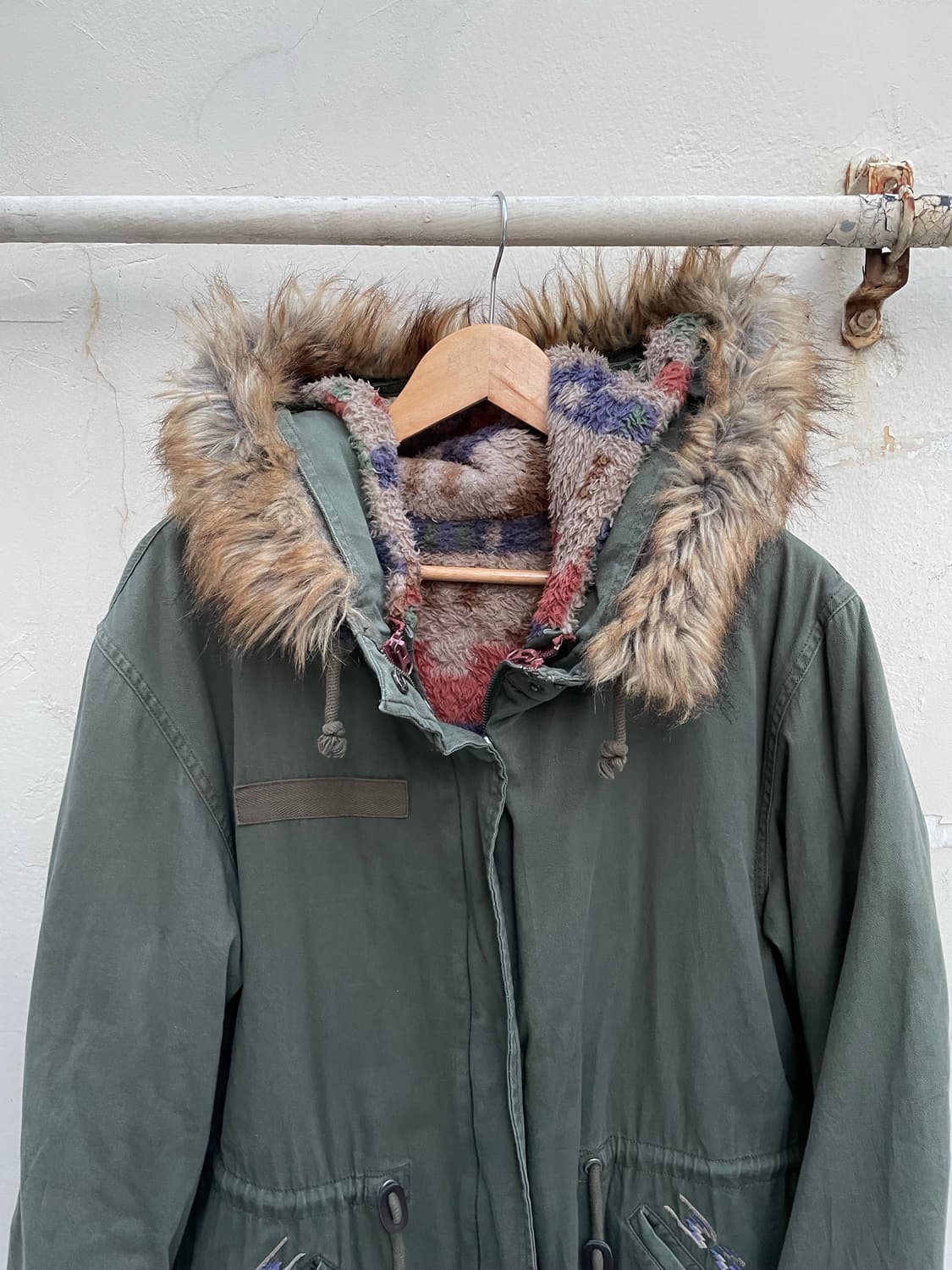 치치카카 피쉬테일 파카, 올리브 L 상품이미지4