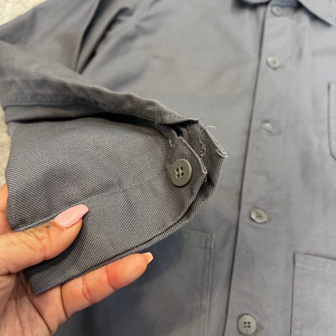 빈티지 Renfort 워크 자켓(셔츠)M 상품이미지3