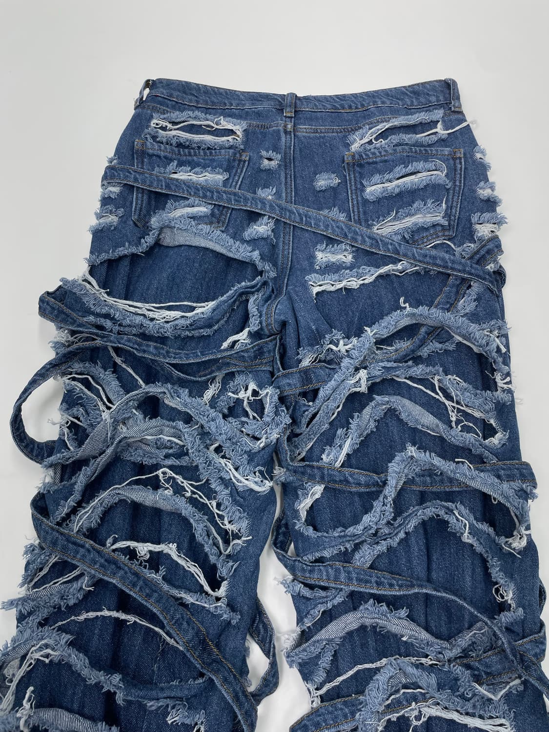 VTG DESTROYED DENIM JEANS 상품이미지7