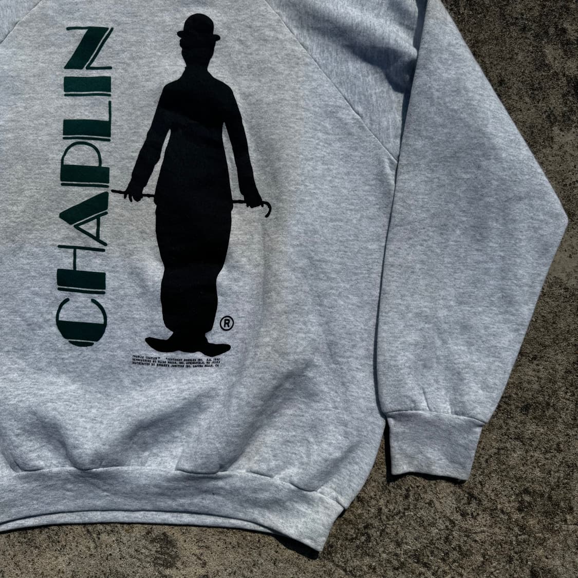 [XL] 90s Chaplin 찰리채플린 무비 스웻셔츠 상품이미지4