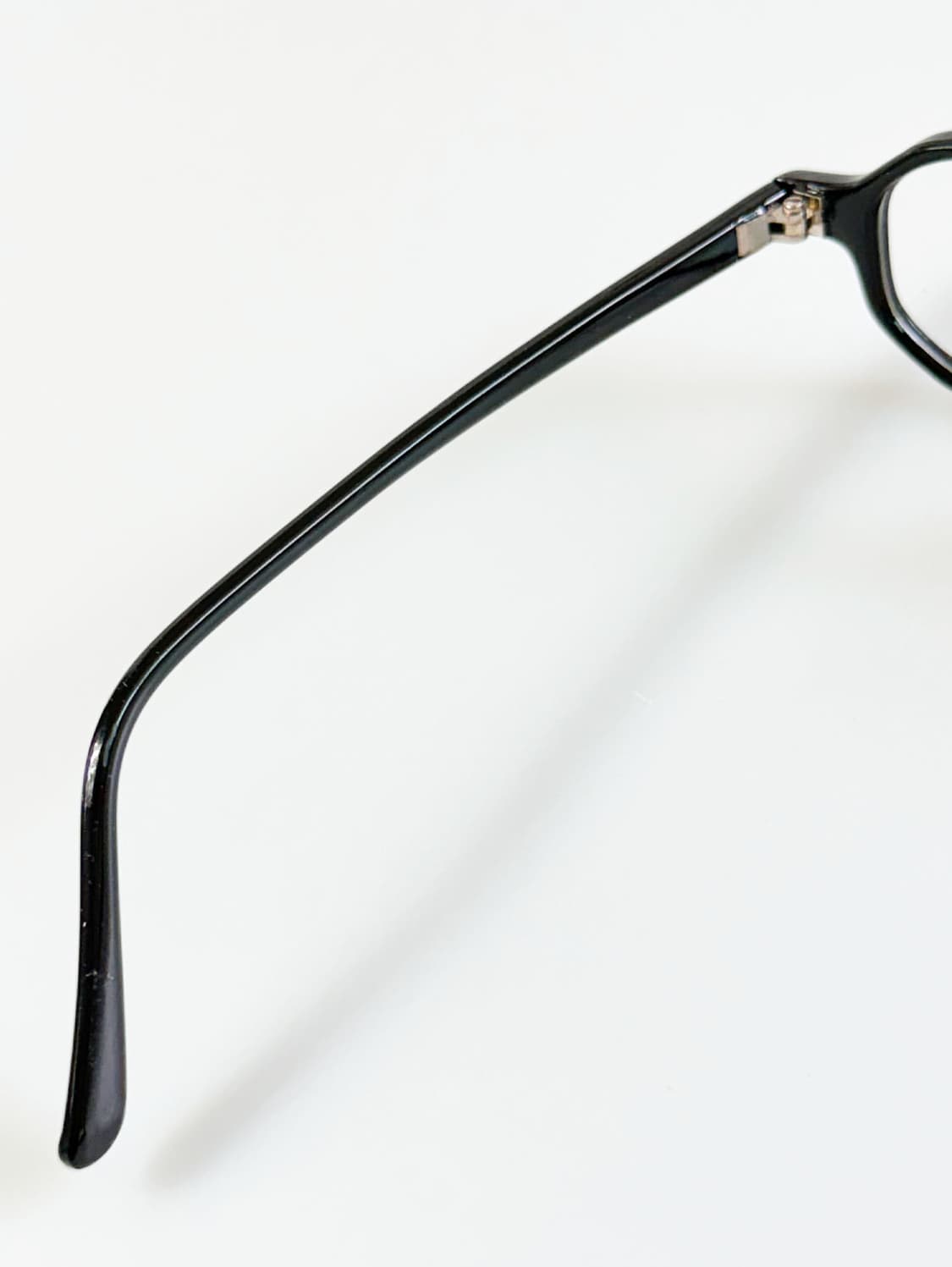 90s 블랙 뿔테 스퀘어 프레임 빈티지 안경 상품이미지7