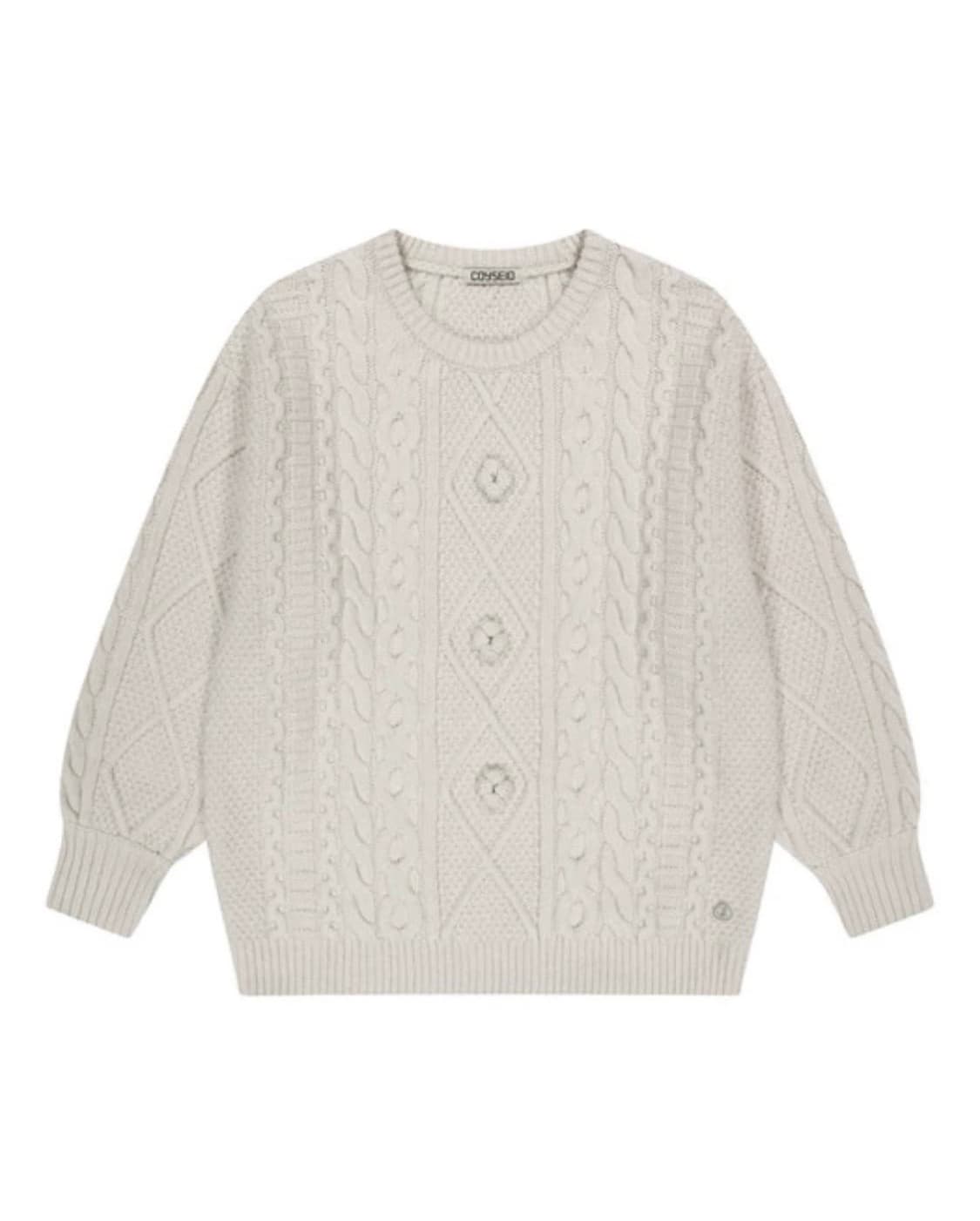 코이세이오 폼폼 니트 아이보리 상품이미지1