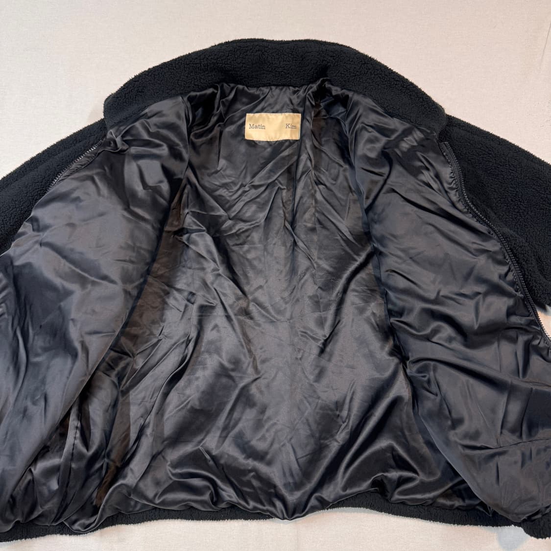 F) 마뗑킴 2way 집업 플리스 후리스 스펠로고 자켓 상품이미지6