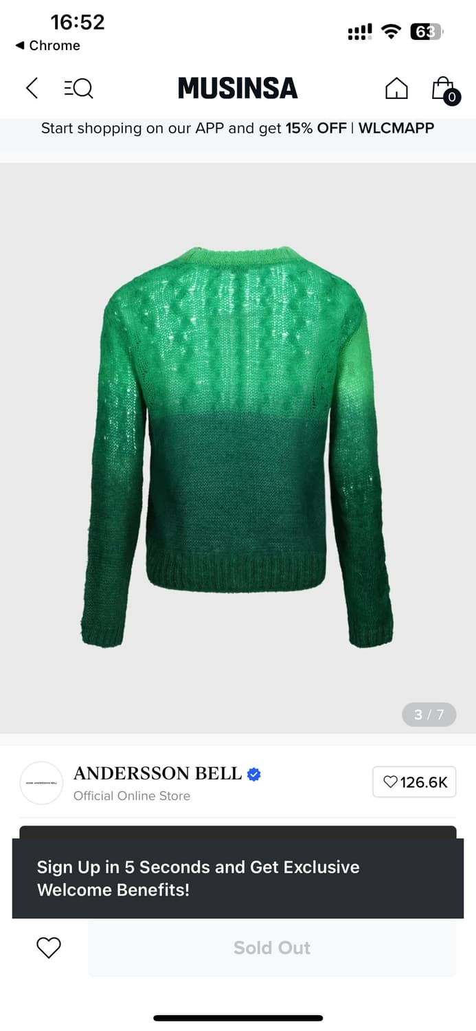 Andersson Bell Mohair Crewneck Sweater 상품이미지2