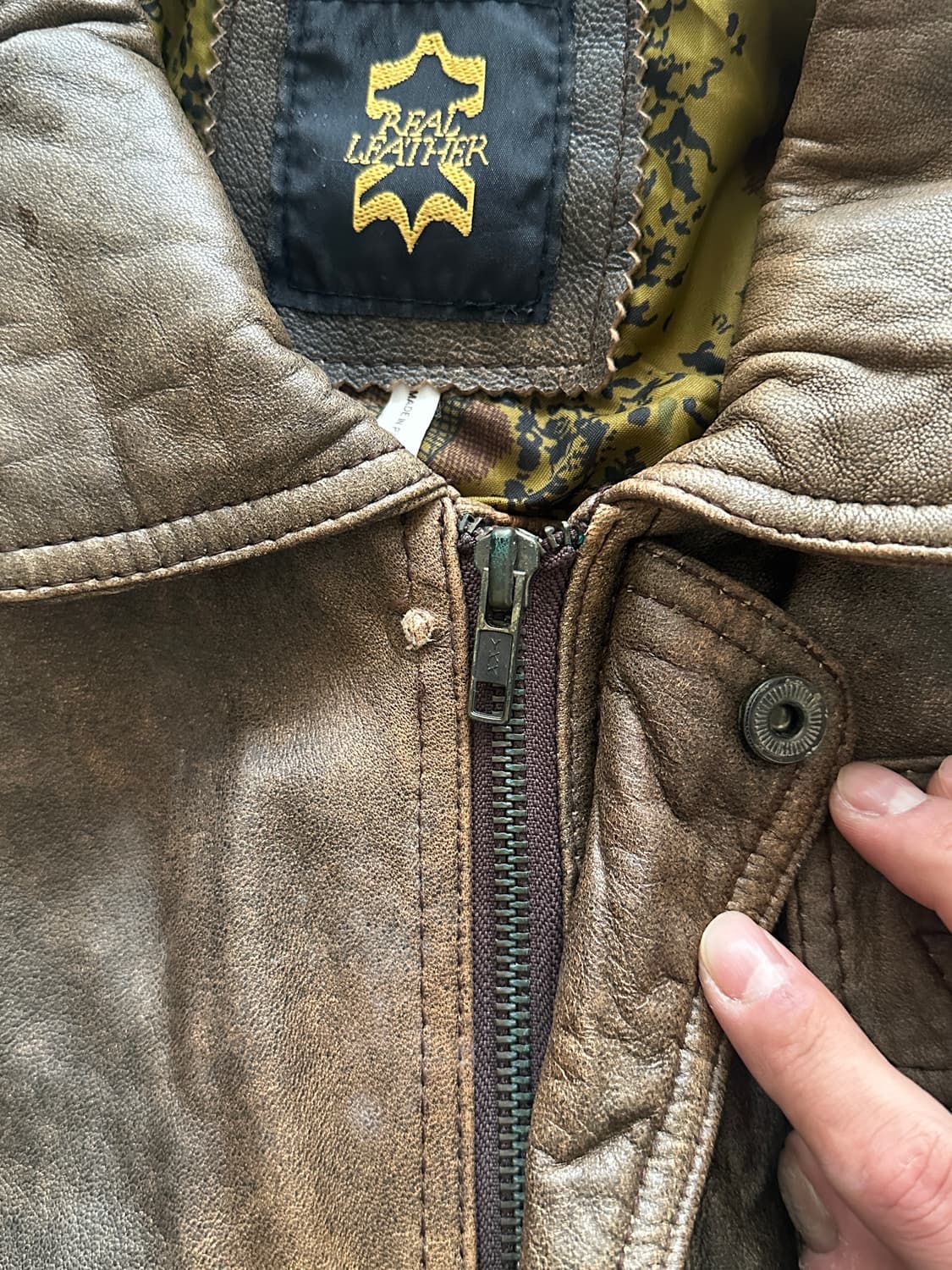 재패니즈 멀티 포켓 레더자켓 상품이미지6