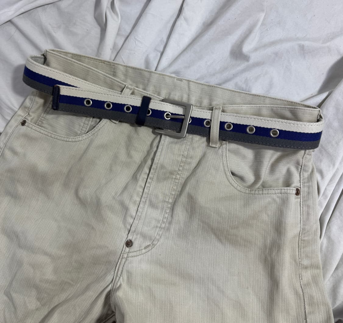 빈티지 스트라이프 웨빙 벨트 상품이미지3