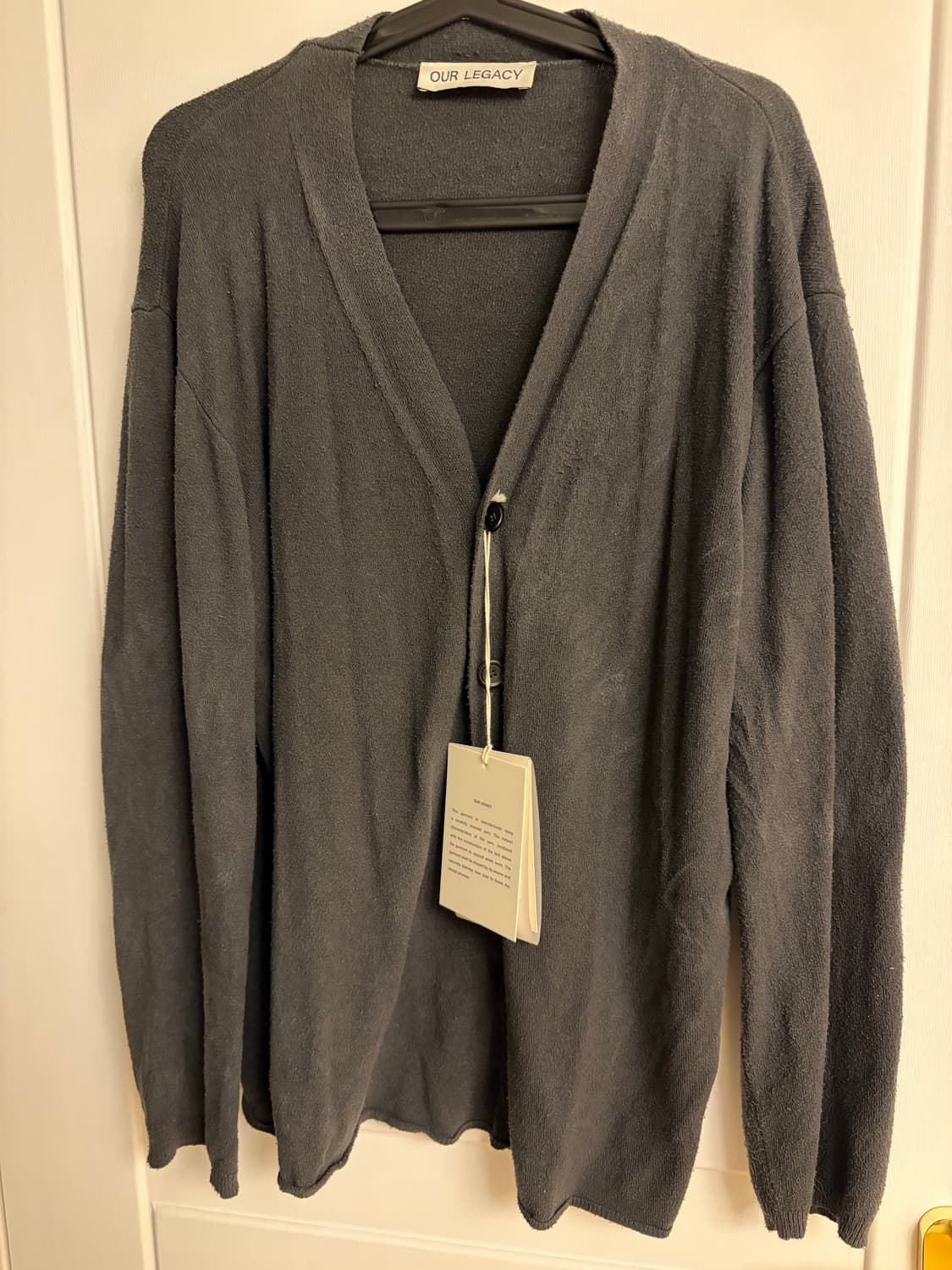 아워레가시 다크그레이 헤비터블 실트 가디건 상품이미지1