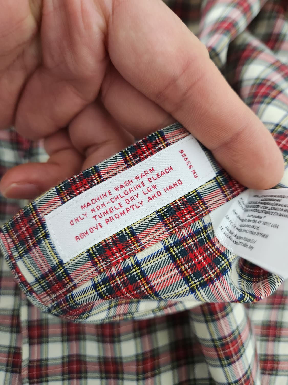 브룩스브라더스 체크 셔츠 L - S101 상품이미지5