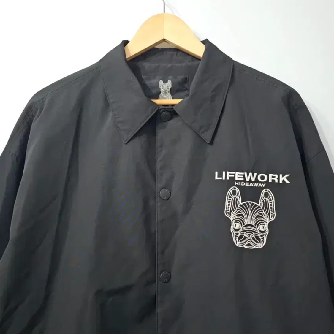 라이프워크 오버핏 코치자켓 블랙 100 상품이미지5
