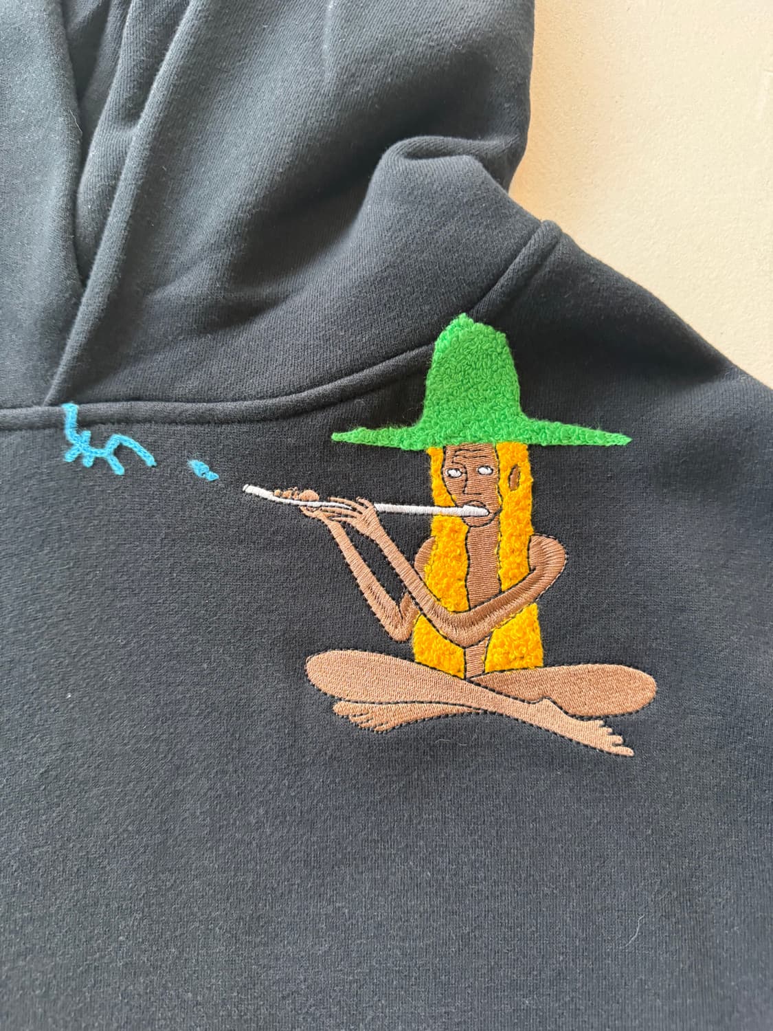 JUNGLES JUNGLES 자수 후드 (블랙) 상품이미지5