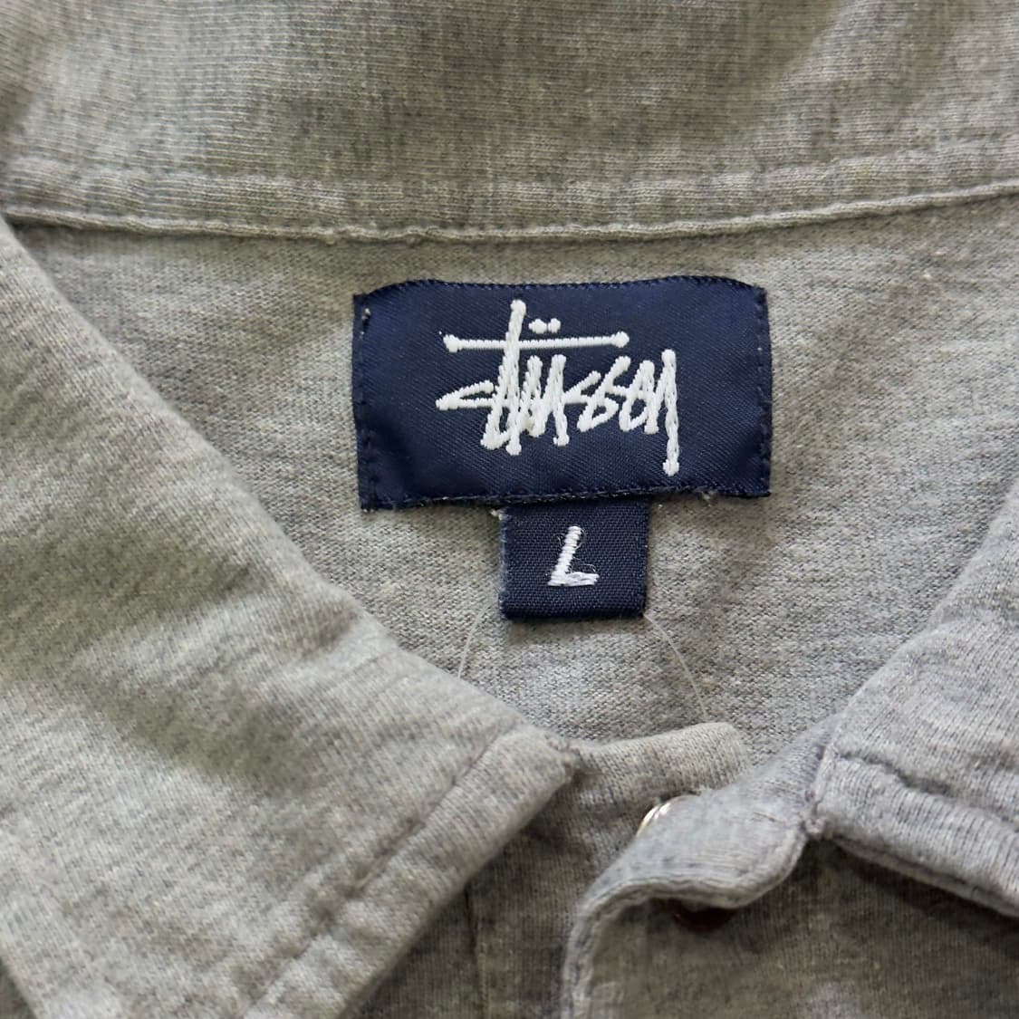 90s 올드 스투시 하프 버튼 반팔 티셔츠 상품이미지5