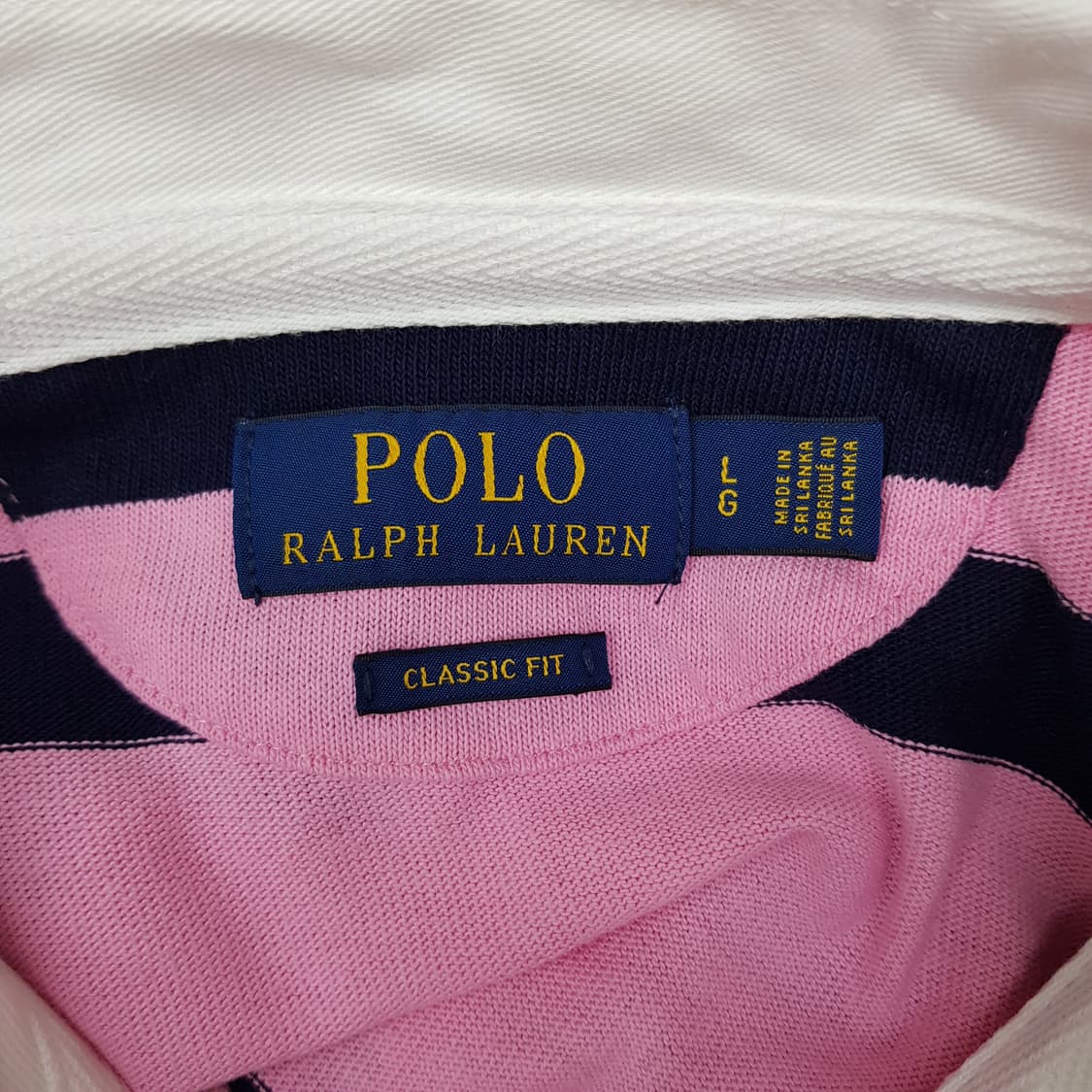 폴로 랄프로렌 아이코닉 럭비 반팔 셔츠 L사이즈 상품이미지7