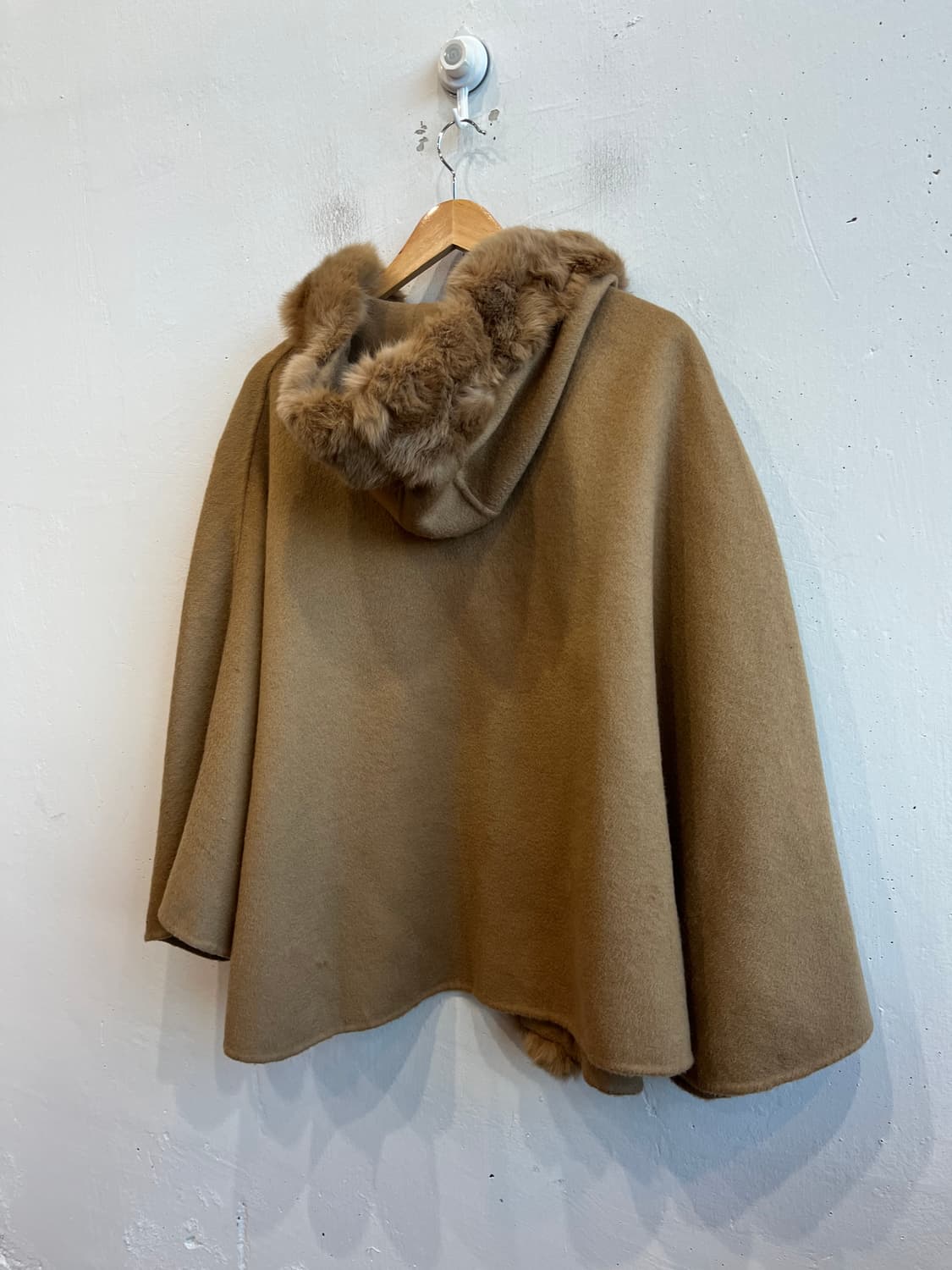 cocon japan 울 캐시미어 퍼 케이프 상품이미지4