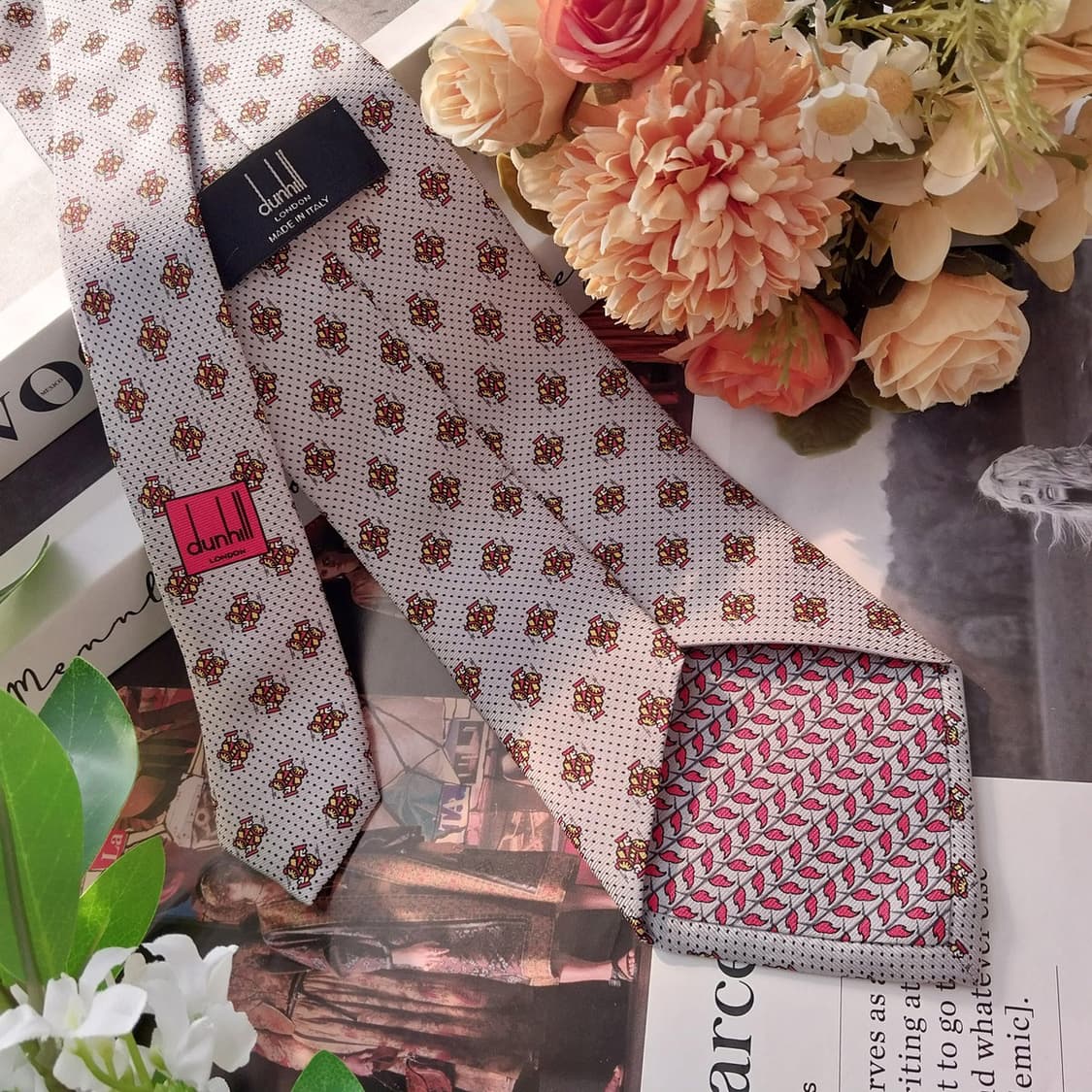 던힐 실크 그레이 넥타이 8.6cm A+등급 K1445
 상품이미지6