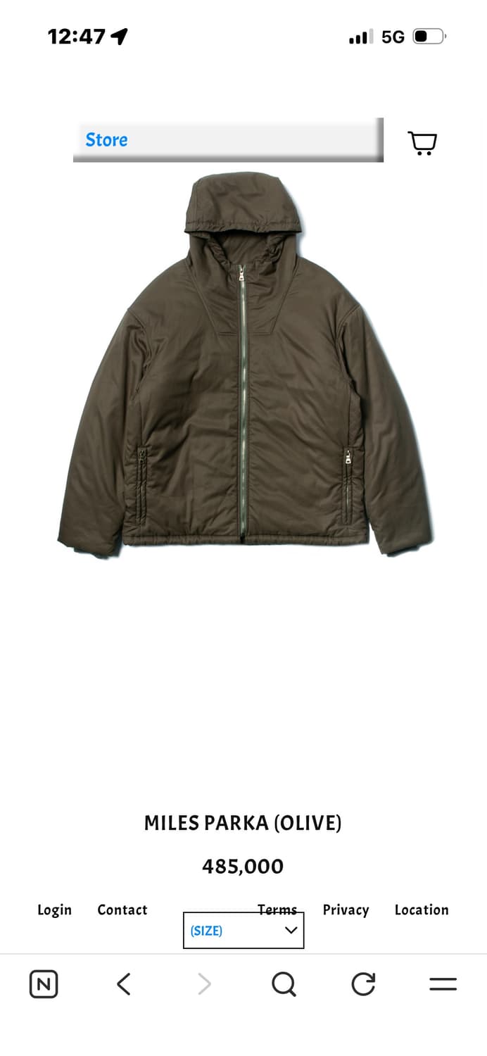 더 뤡코즈 마일즈 파카(올리브)사이즈1  구합니다 상품이미지1