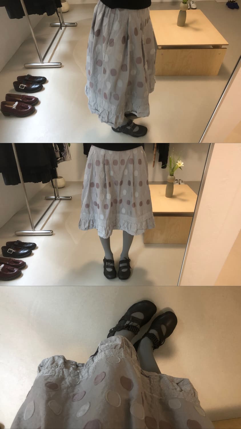 sensounico 도트 스커트 상품이미지6