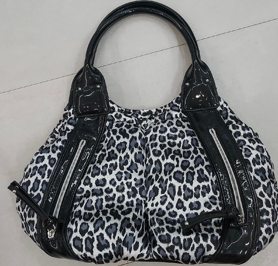 Leopard Black Vintage Shoulder Bag 상품이미지1