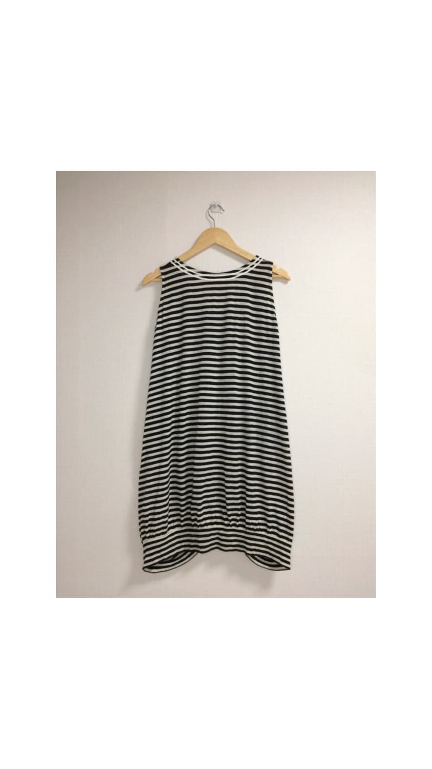 스나오 쿠와하라 스트라이프 벌룬 튜닉 원피스 상품이미지6