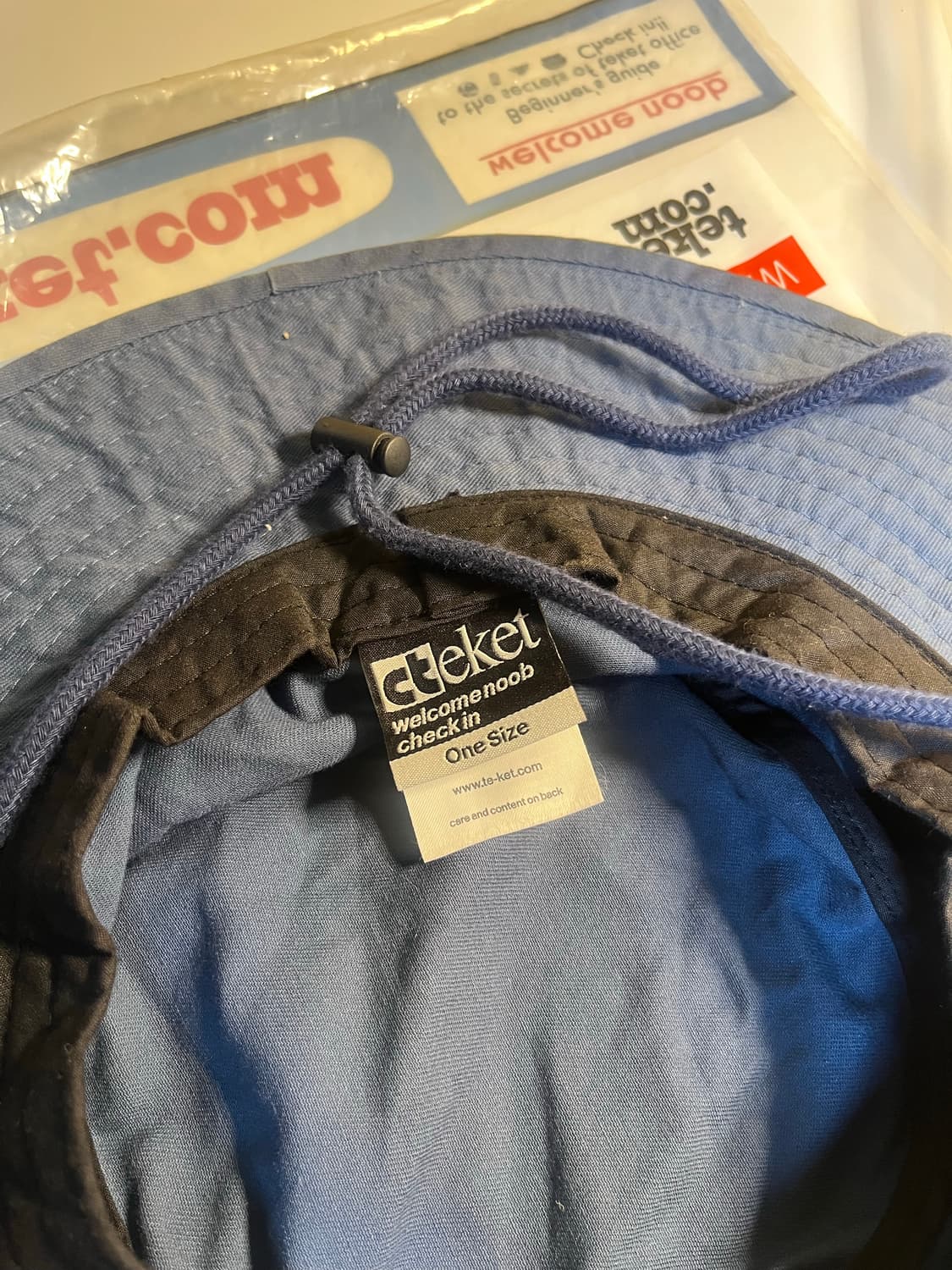 테켓 버킷햇 Teket plan bucket hat navy 상품이미지5