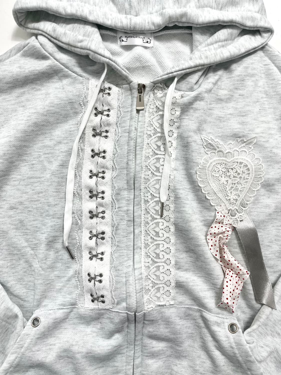 Lace Hoodie Zip-Up 상품이미지5