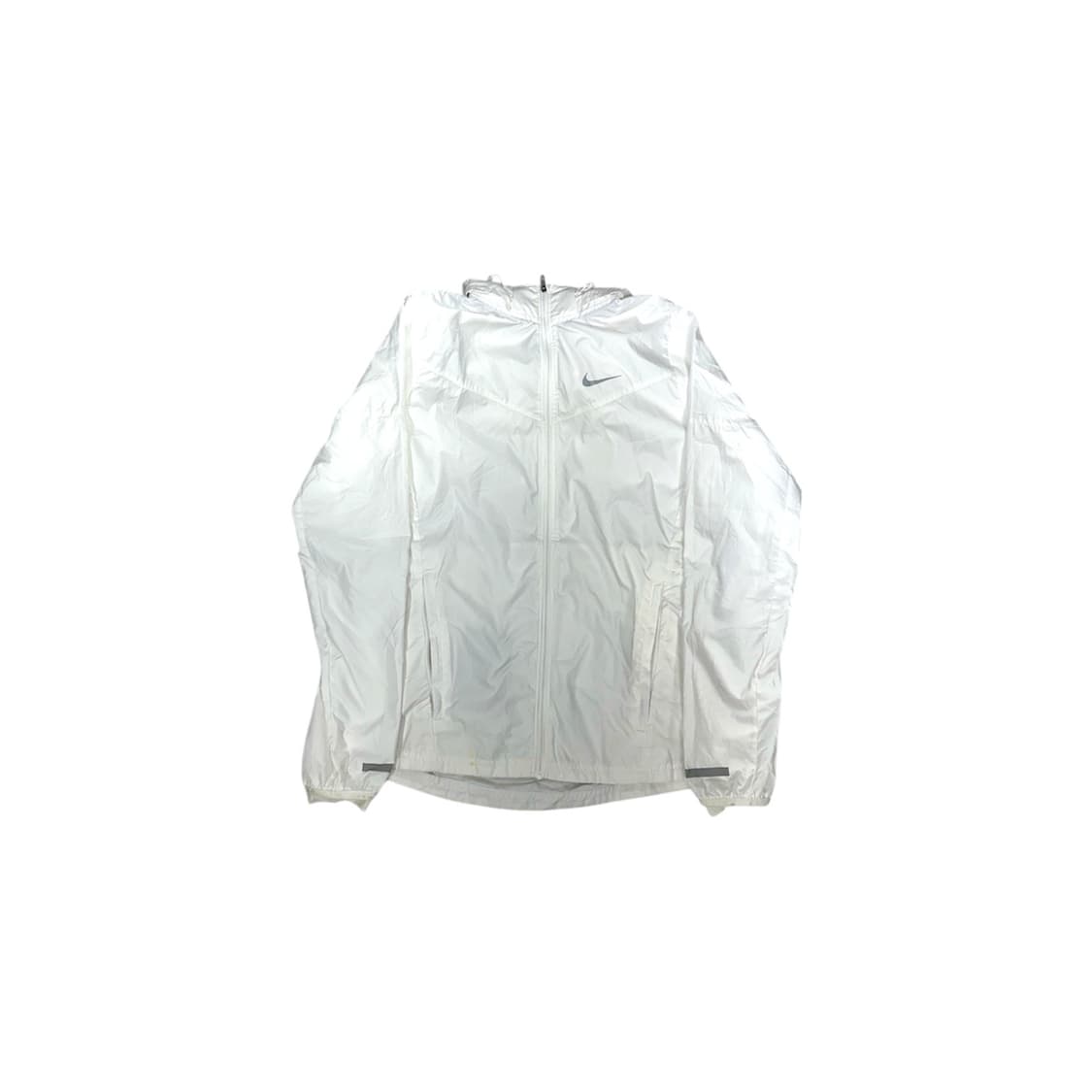 나이키 화이트 후드 바람막이 윈드러너 트랙 자켓 M 상품이미지5