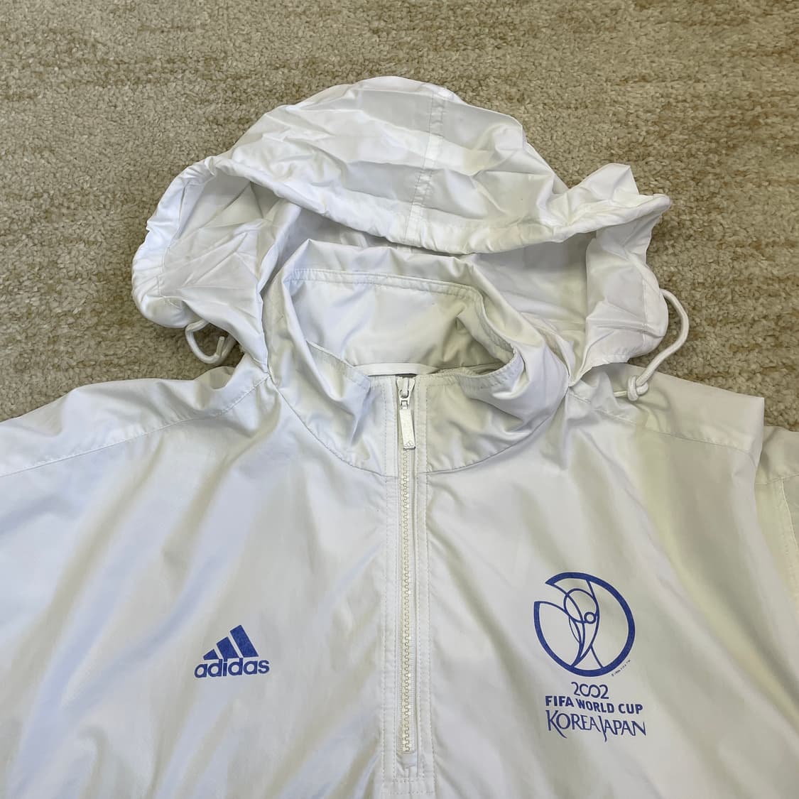 [L] 2002 한일 월드컵 정식 굿즈 아디다스 후디 아노락 상품이미지7