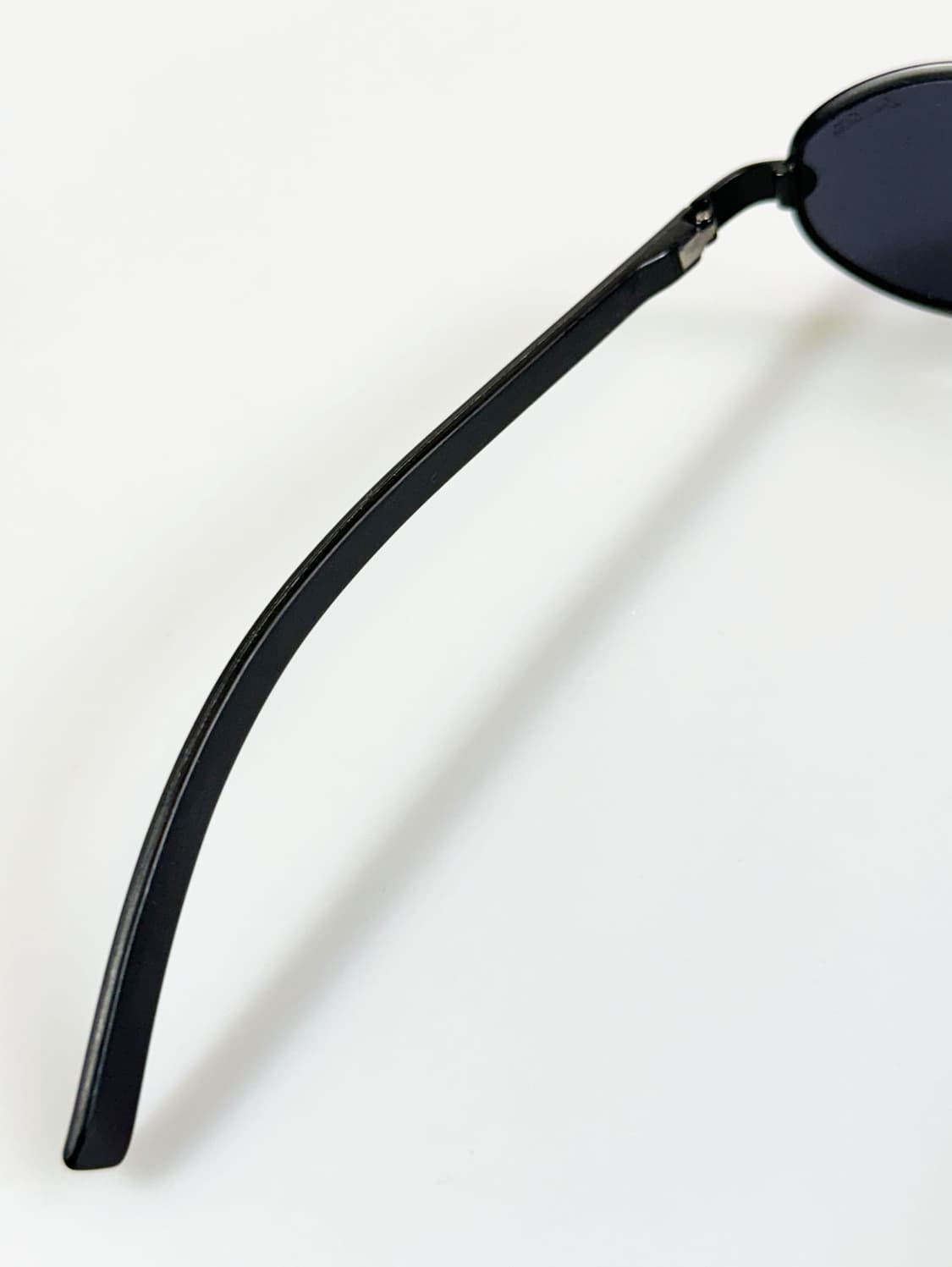 90s LOUIS SaSA 블랙 슬림 오벌 메탈 빈티지 선글라스 상품이미지7
