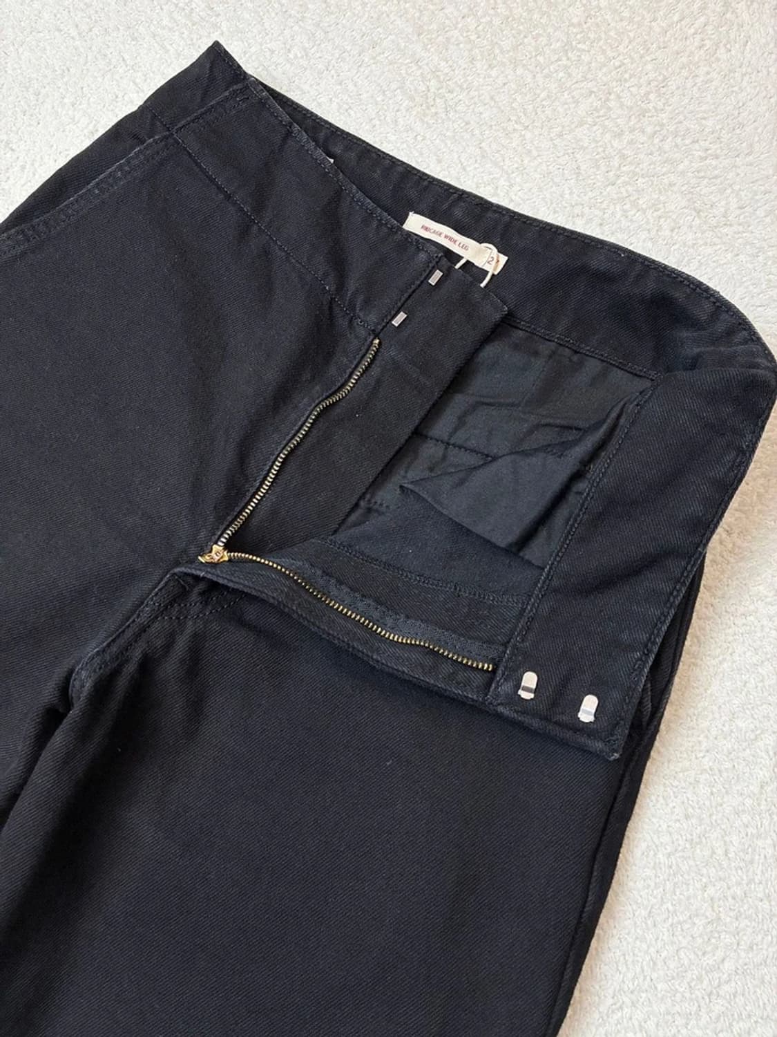 리바이스 립케이지 와이드 블랙 데님 팬츠 PN5978 상품이미지3