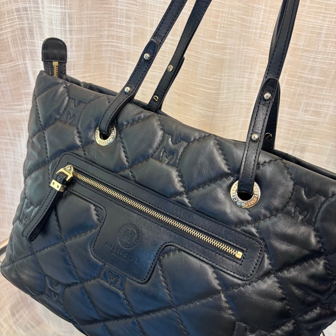 정품 메트로시티 퀄팅 숄더백     상품이미지4